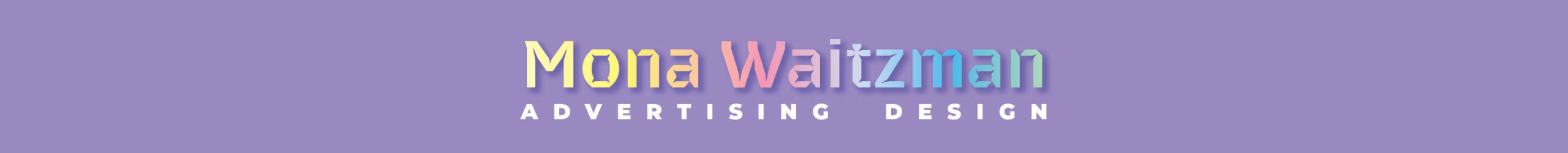 mona waitzman advertising design header